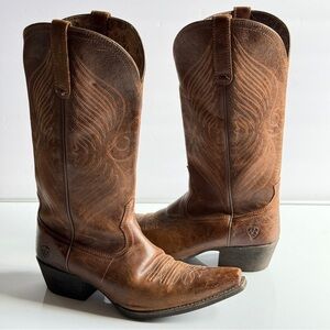 Ariat Women's Round Up X Toe Western Boots Size 7.5B